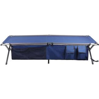 Portal 83 in. Steel Blue Folding XL Camping Cot PR-BD630-82701L-BL