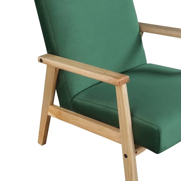 Morden Fort Accent Chair Armchair with Rubber Wood Frame