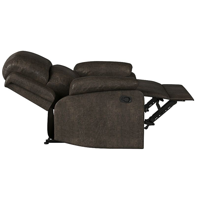 Relax-a-Lounger Dayton Plush Recliner Arm Chair