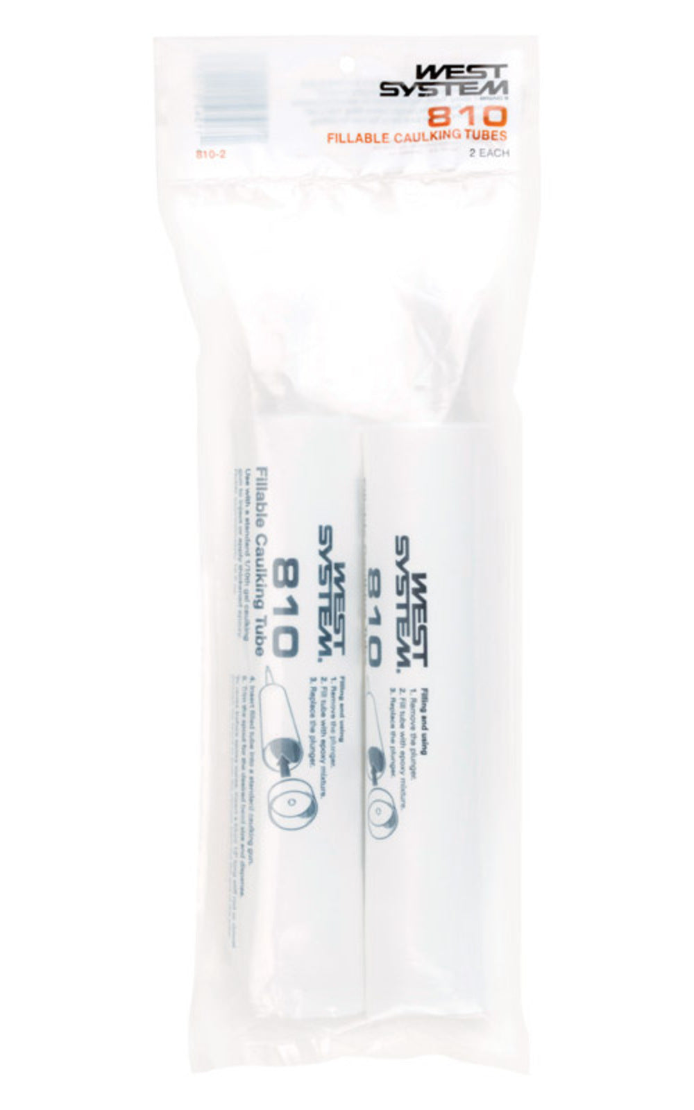 FILLABLE CAULK TUBES 2PK