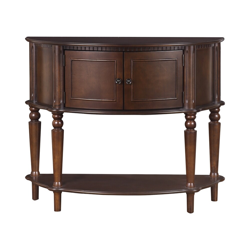 Brown Traditional Entryway Console Table