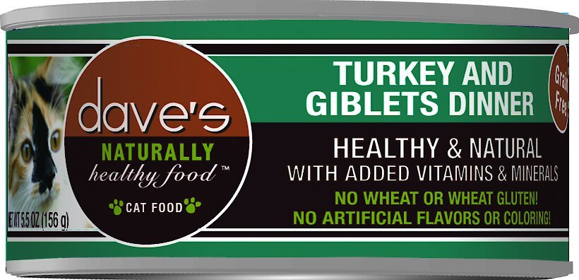 Dave Naturally Healthy Turkey and Giblets Dinner Grain Free Wet Cat Fo