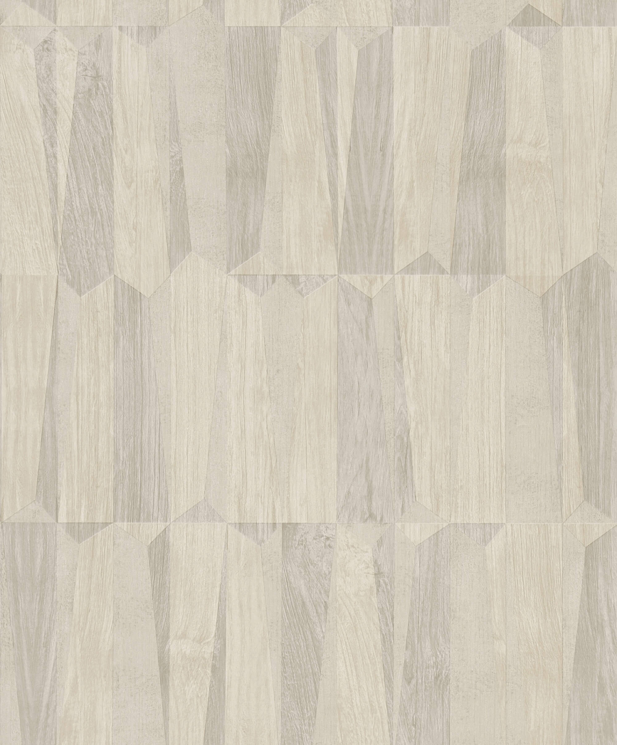 Geo Point Wood Effect Motif Wallpaper in Cream/Grey/White