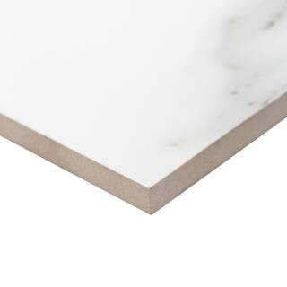 MSI Aria Bianco 12 in. x 24 in. Polished Porcelain Floor and Wall Tile (16 sq. ft.  case) NARIBIA1224P