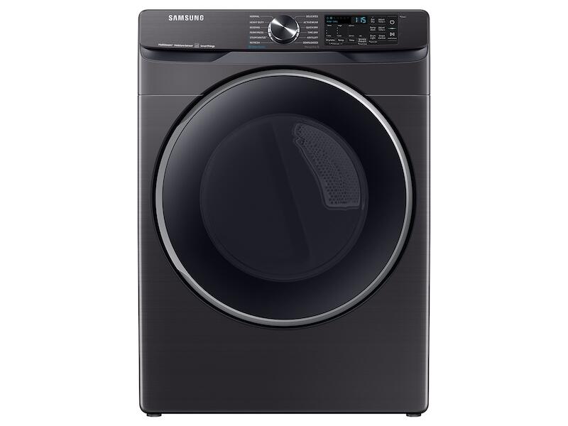 Samsung DVE50A8500V 7.5 Cu. Ft. Smart Electric Dryer With Steam Sanitize+ In Brushed Black