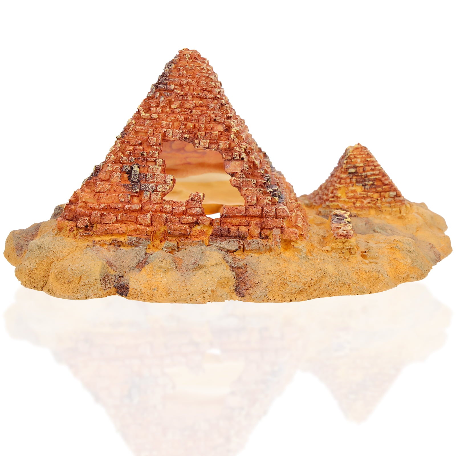 Terrarium Pyramid Decor Reptile Hide Pyramid Reptiles Terrarium Ornament Reptile Hide Cave