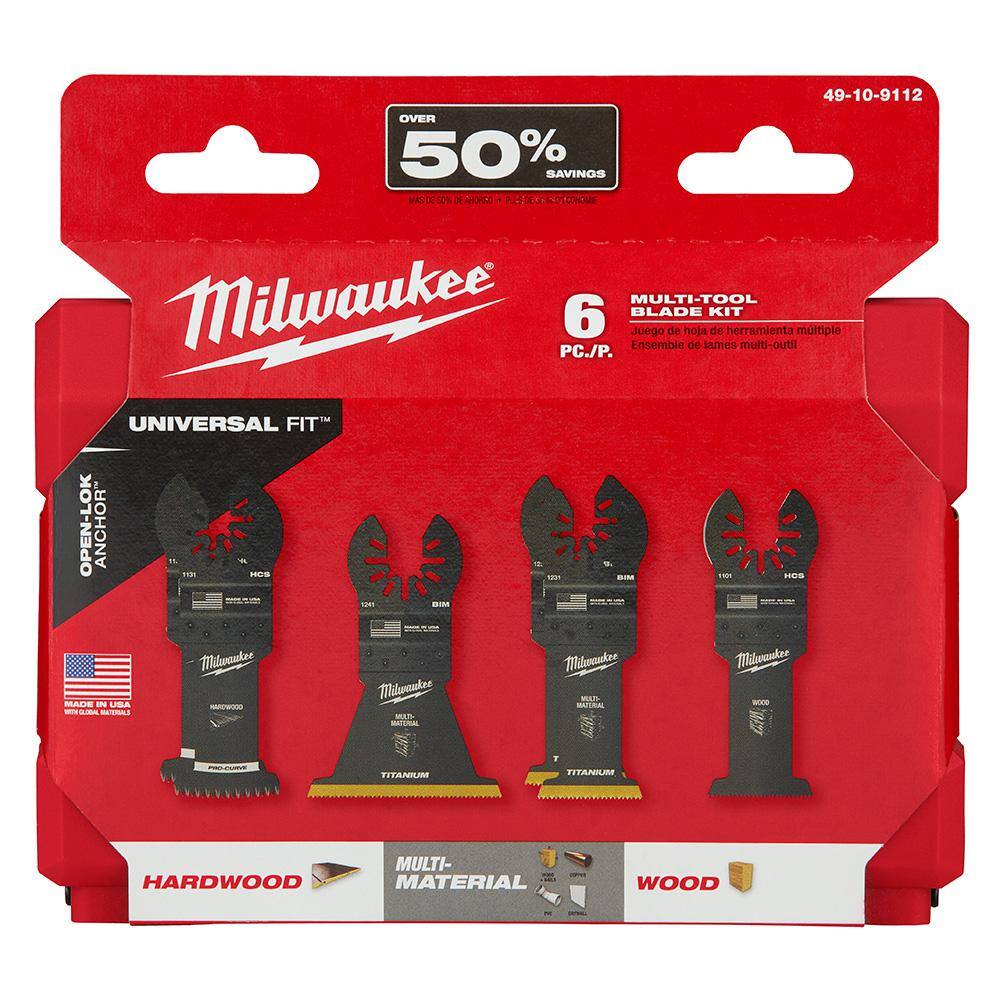 MW Oscillating Multi-Tool Blade Kit (6-Piece) 49-10-9112