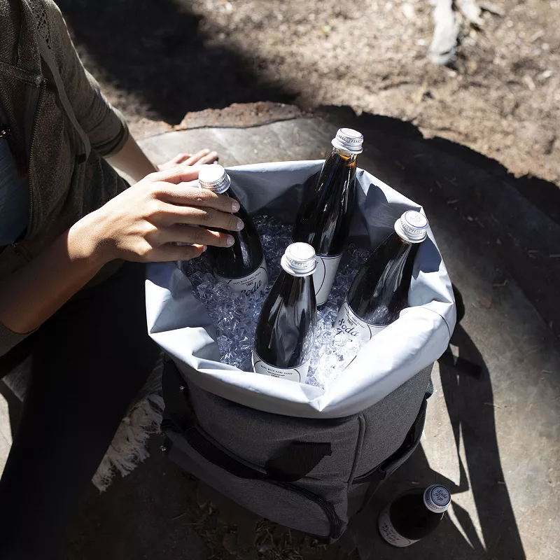 Picnic Time Texas Rangers On The Go Roll-Top Cooler Backpack