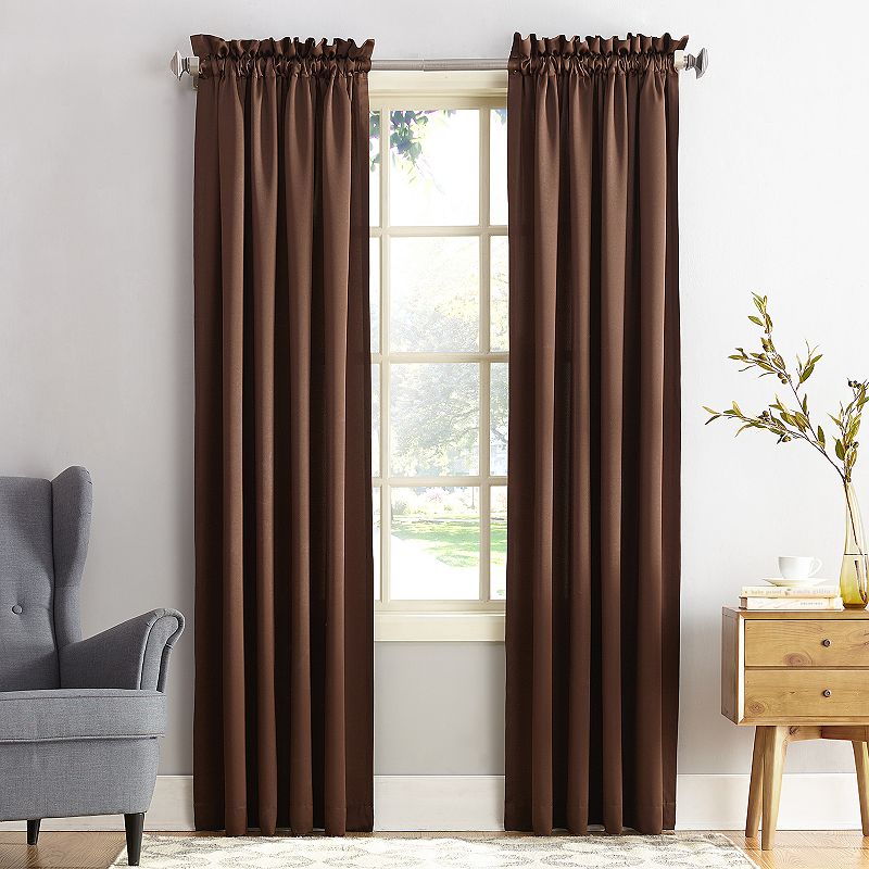 Sun Zero Gramercy Room Darkening Rod Pocket Curtain Panel