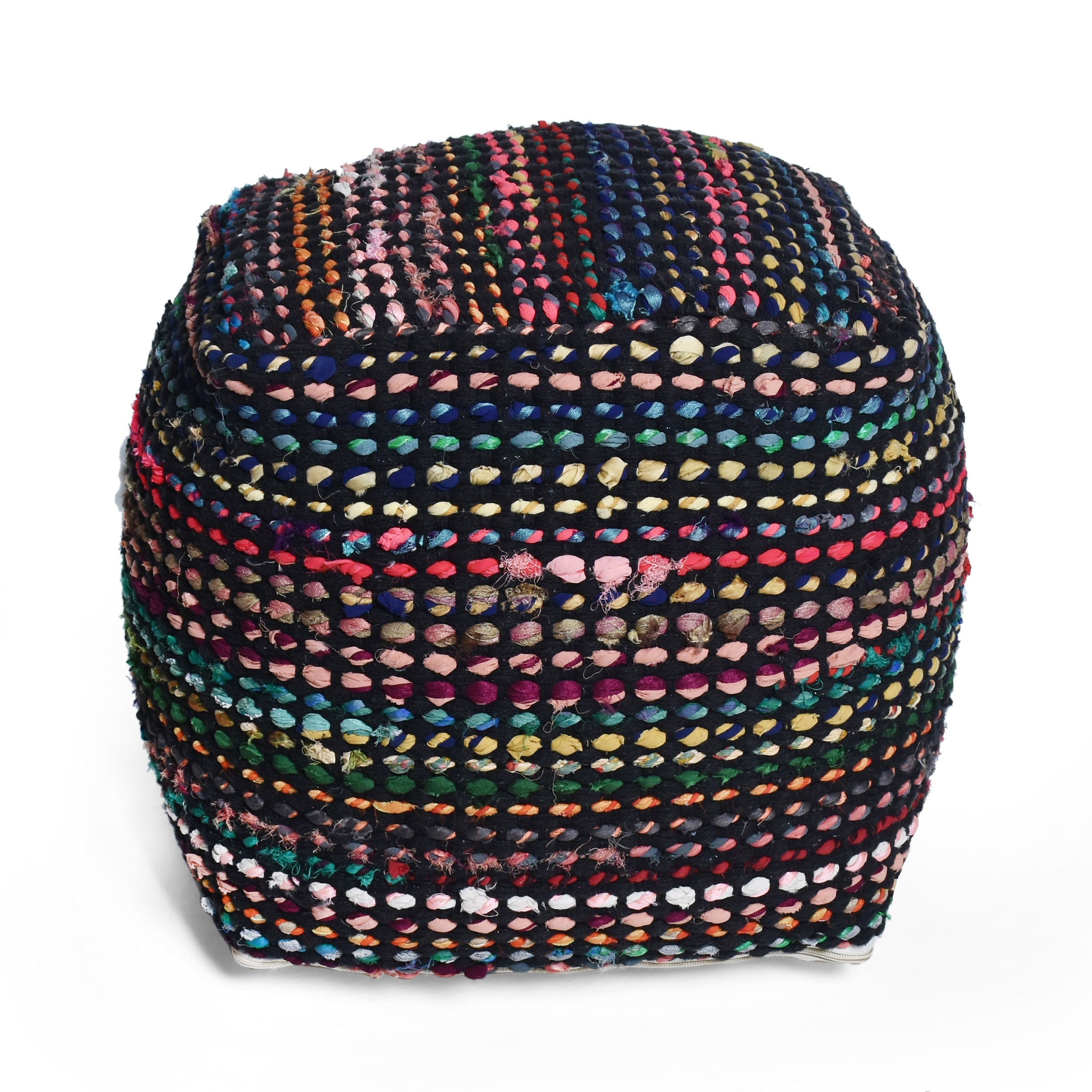 Naholo Handcrafted Boho Fabric Pouf