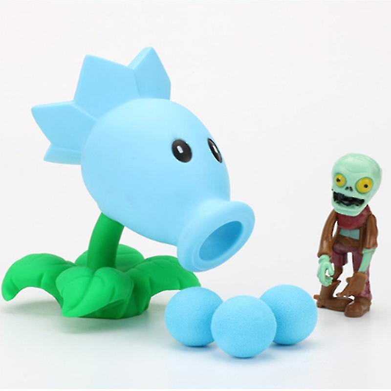 1 Set Plants Vs Zombies Peashooter Pvc Action Anime Toy Toys