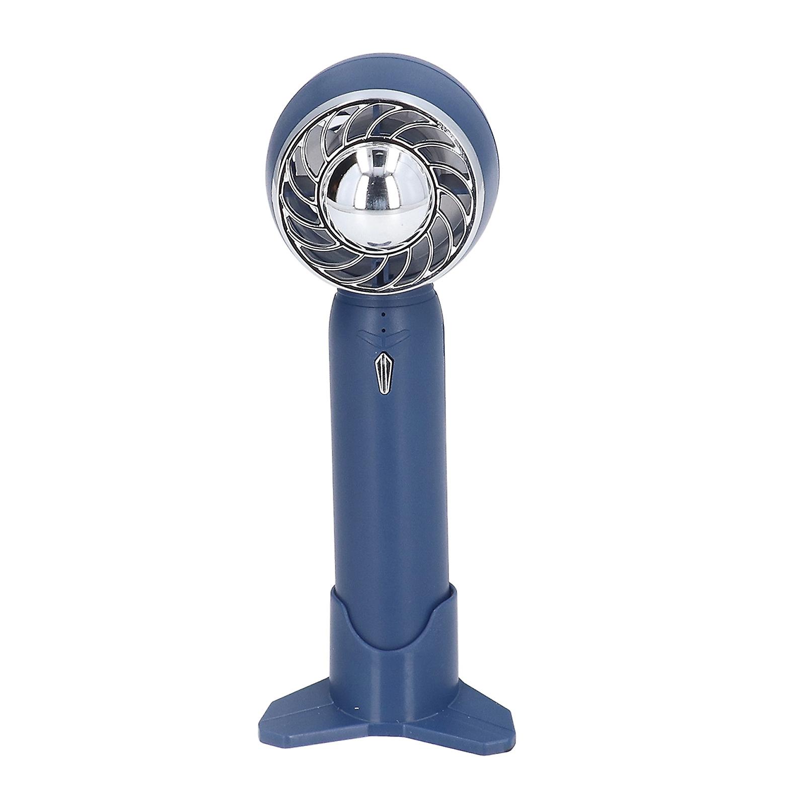 Handheld Fan USB Charging 3 Speeds 2000mAh Mini Portable Desktop Fan for Travel School Office Blue