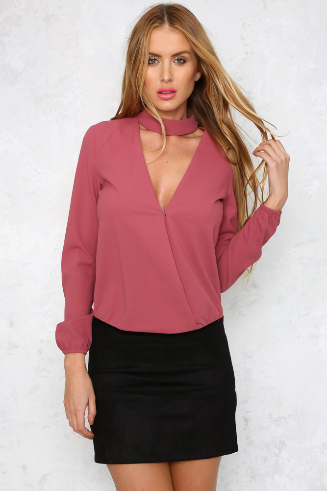 No Boundaries Top Mauve