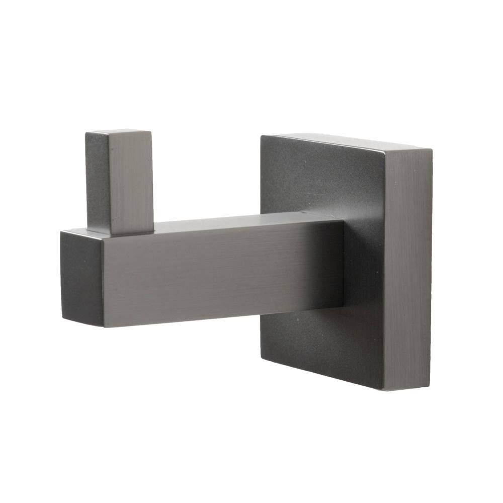 Italia Catania Single Robe Hook in Gun Metal Gray CT7304