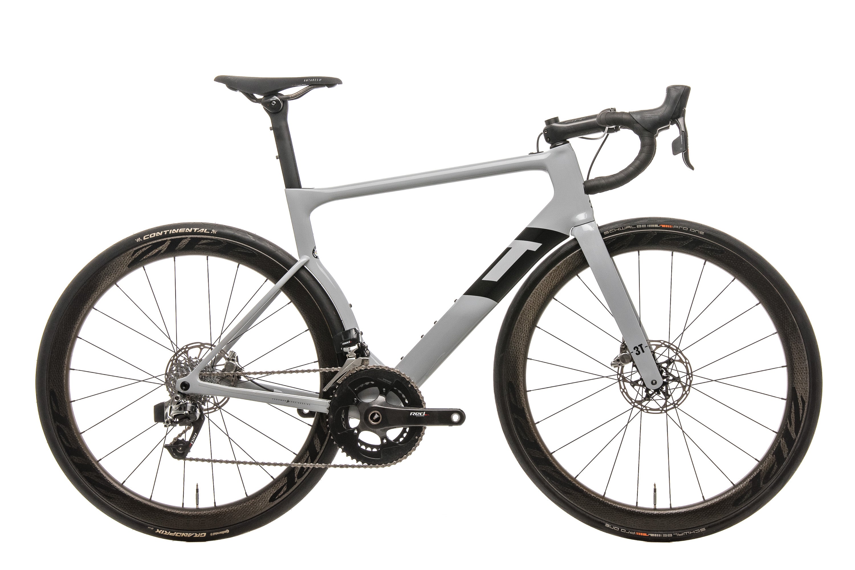 3T Strada Due Team Red eTap Road Bike - 2018, Large