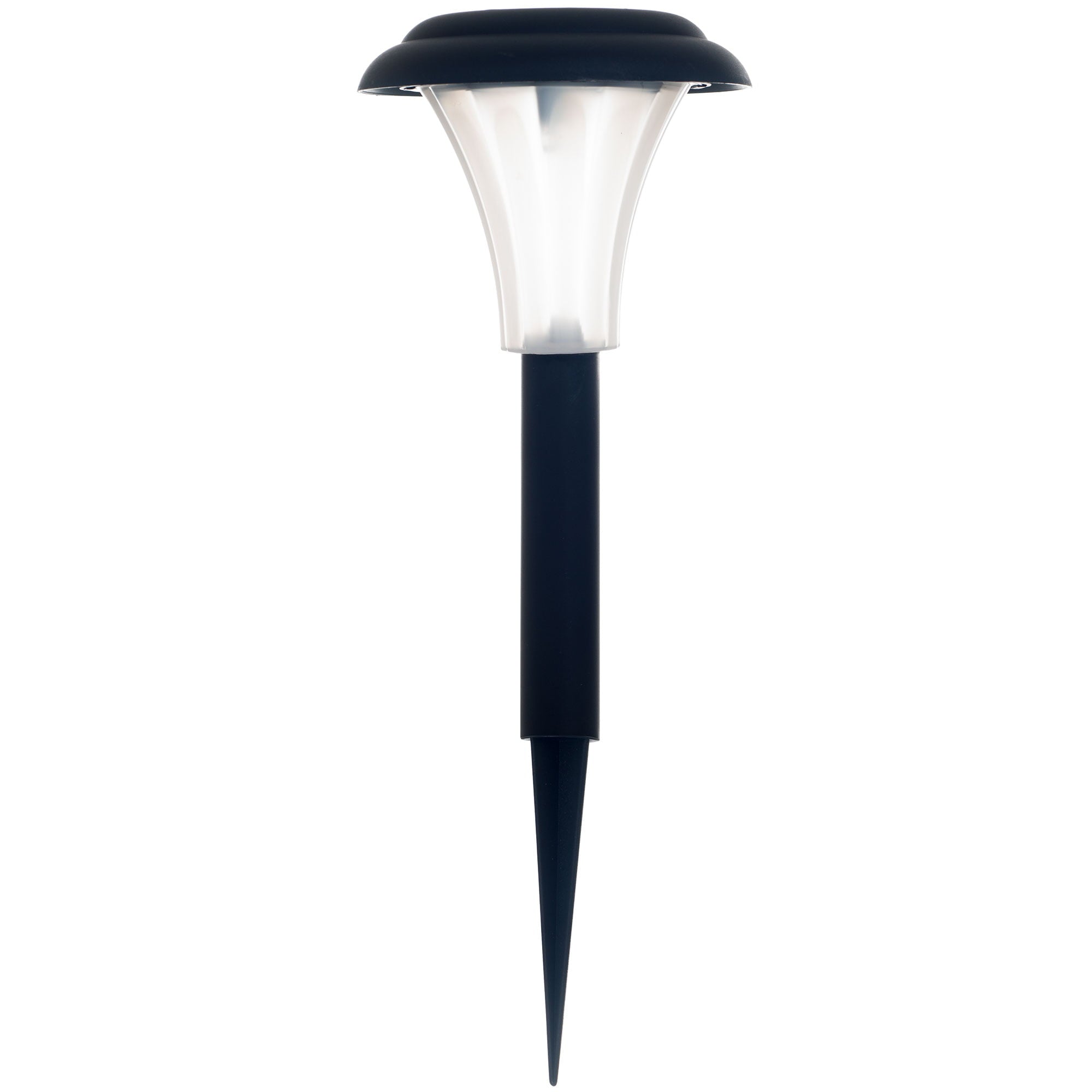 Pure Garden Solar Powered Black Accent Lights， Set of 8