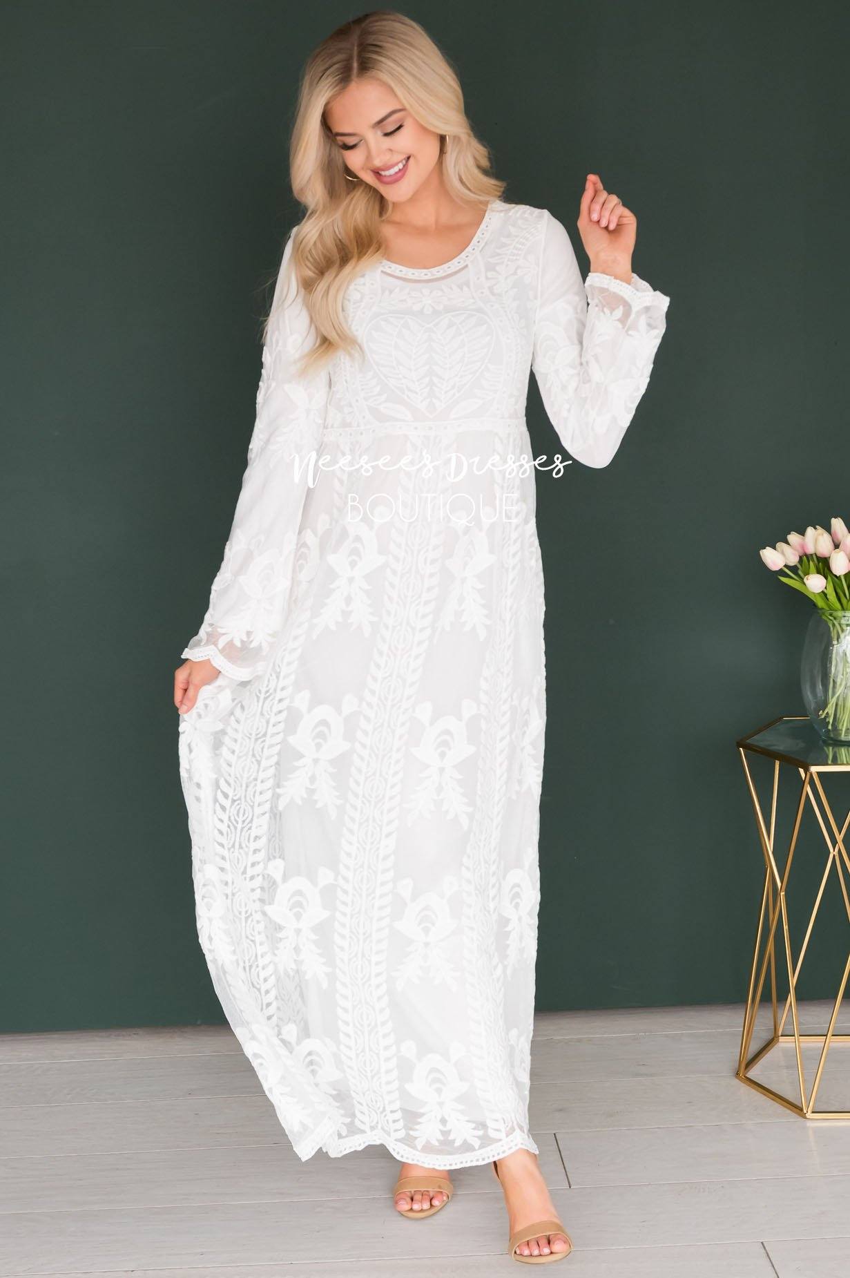 Day Dreamer Lace Full Length Dress