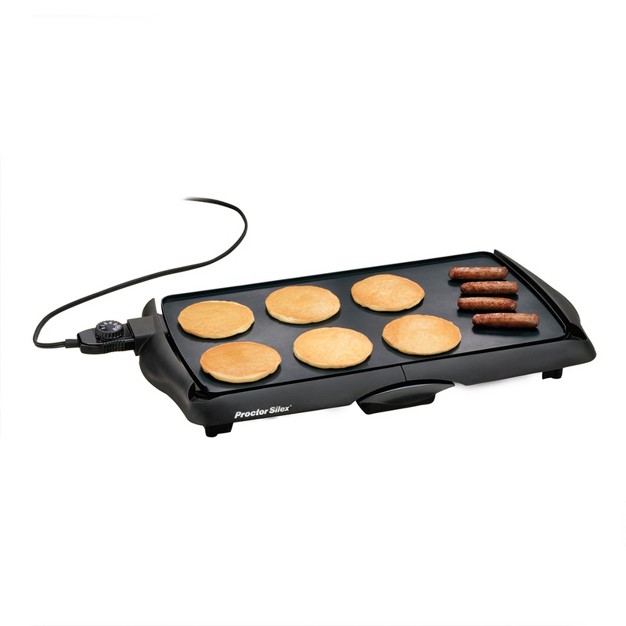 Proctor Silex Non stick Griddle In Black