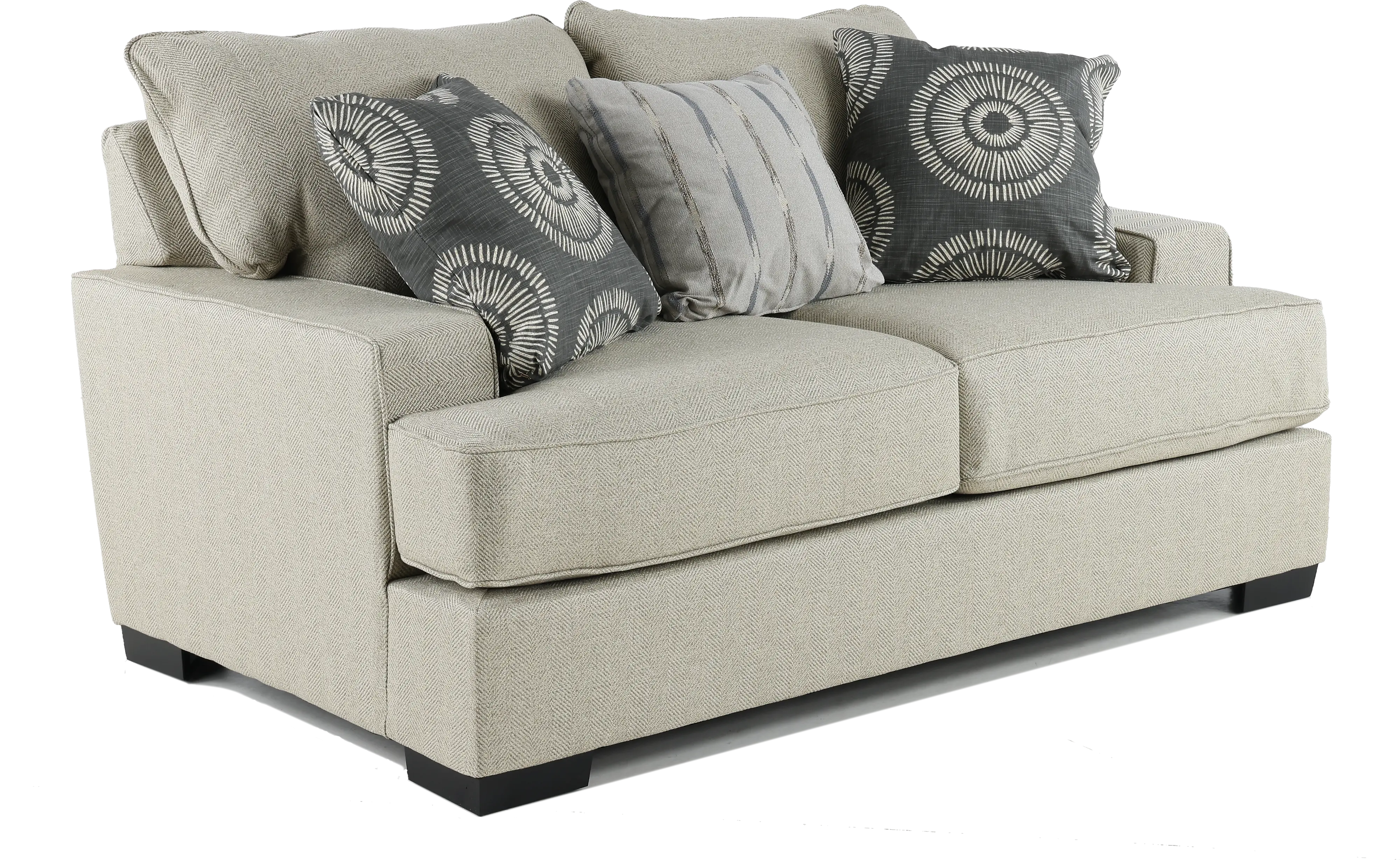 Raven Flax Gray Loveseat