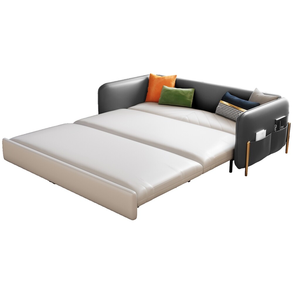 JASIWAY 67 in. Width Modern Pull Out Queen Size Sofa Bed