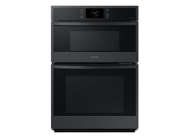  Bespoke 30-Inch Microwave Combination Oven With AI Pro Cooking Camera in Matte Black Steel