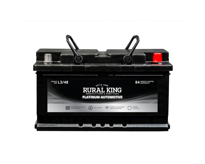 Rural King Automotive AGM Battery Rural King - AGML3/48