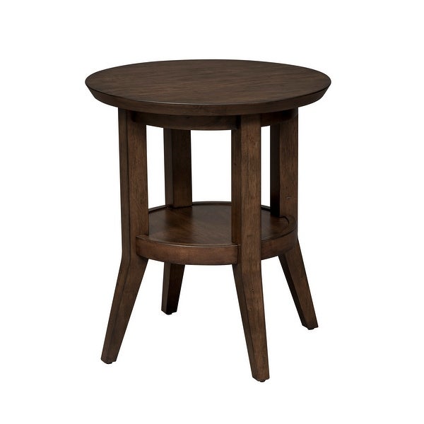 Ventura Blvd Bronze Spice Round End Table