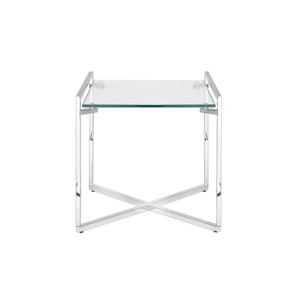 Gus X Base Metal Silver End Table