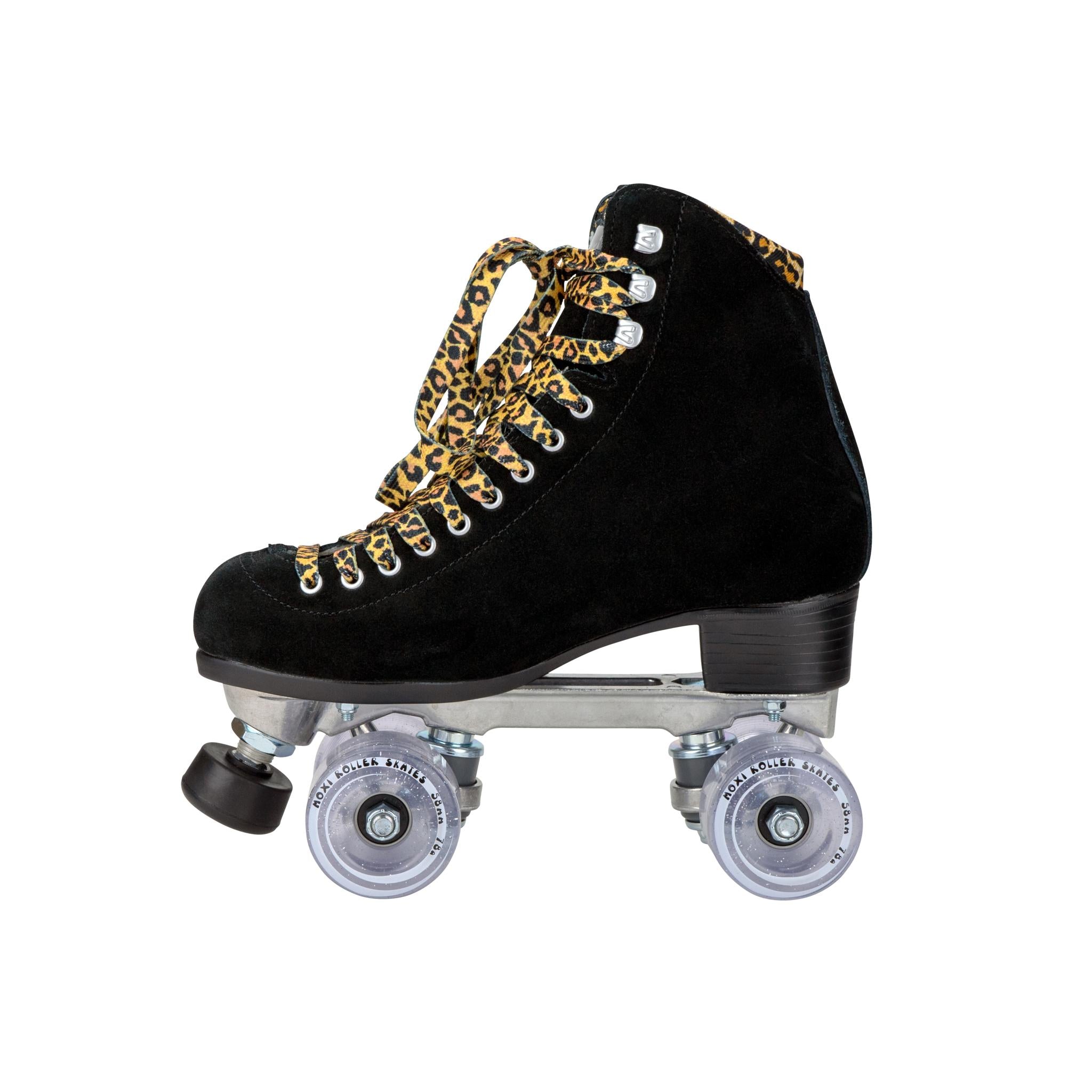 Riedell Quad Roller Skates - Panther Black Suede