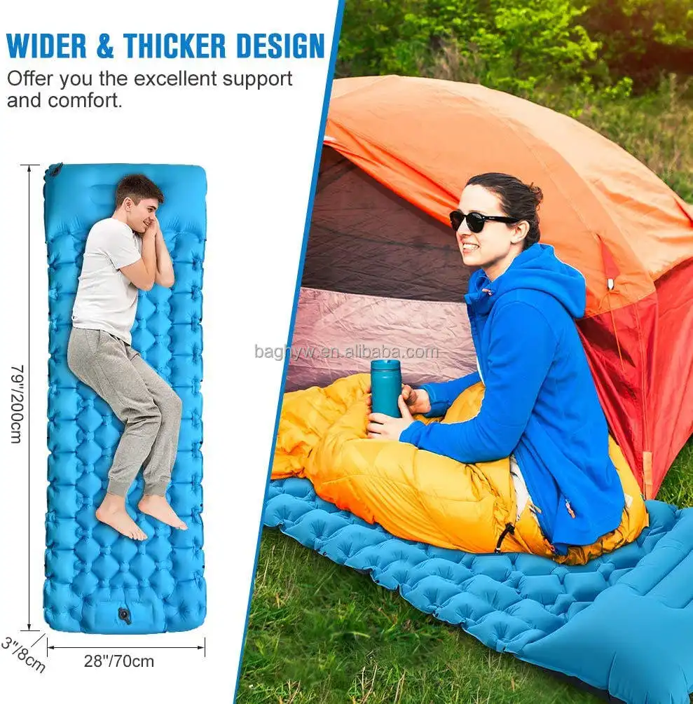 Factory High Quality Portable Camping Sleeping Mat Self Inflating Sleeping Pad Waterproof Mat Outdoor Camping Air Mattress