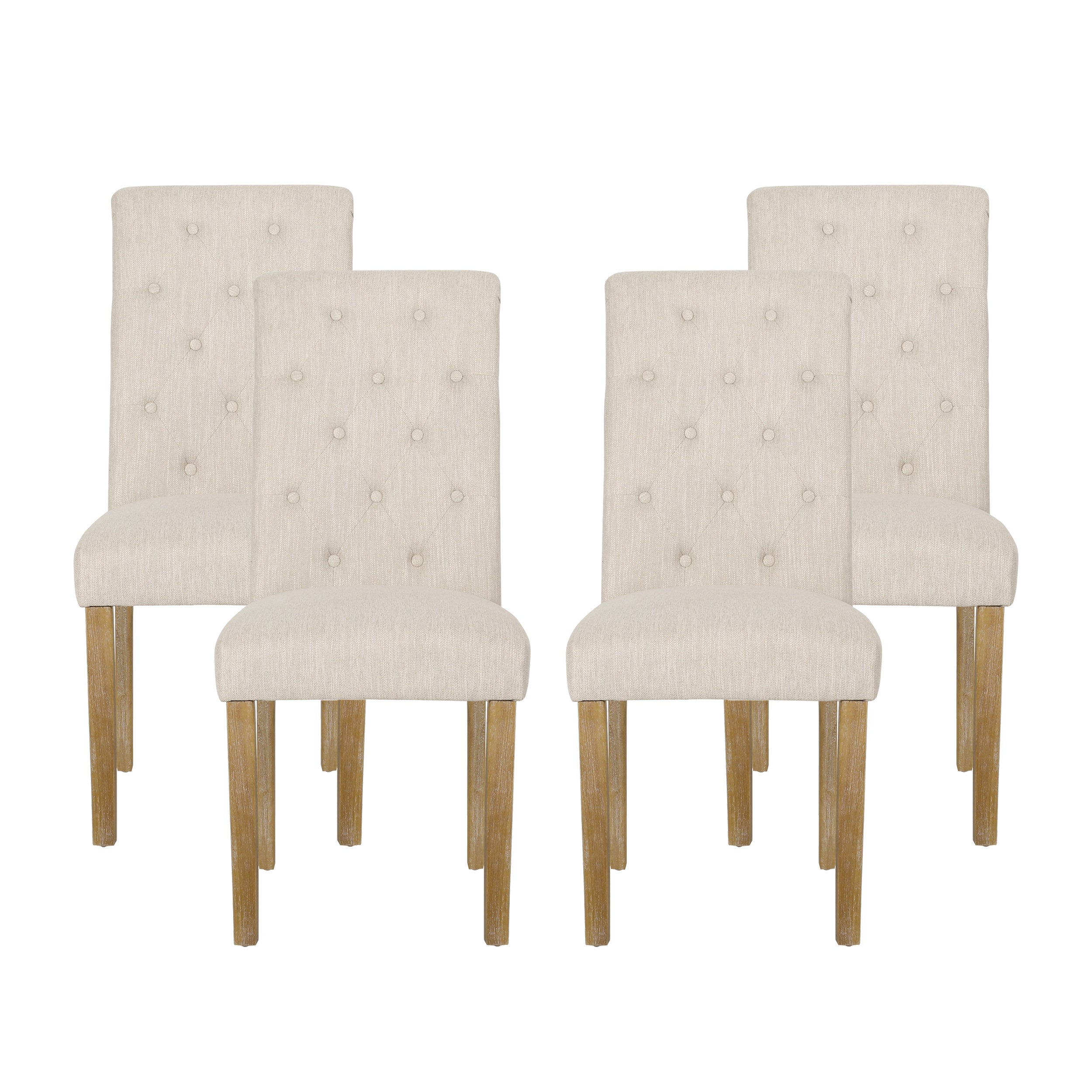 Larkspur Contemporary Tufted Dining Chairs, Set of 4