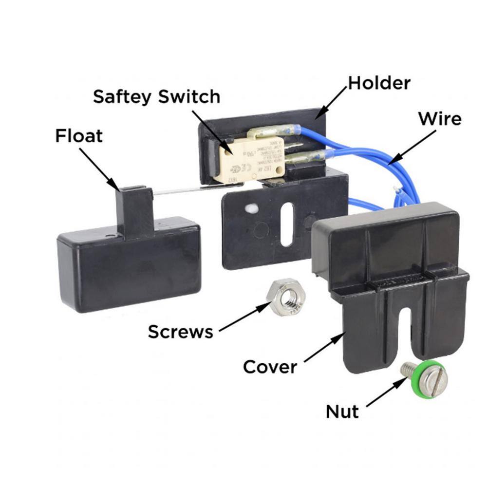 BECKETT Drain Pan 125-250 VAC Safety Switch Drill Clamp Mount 1502UR