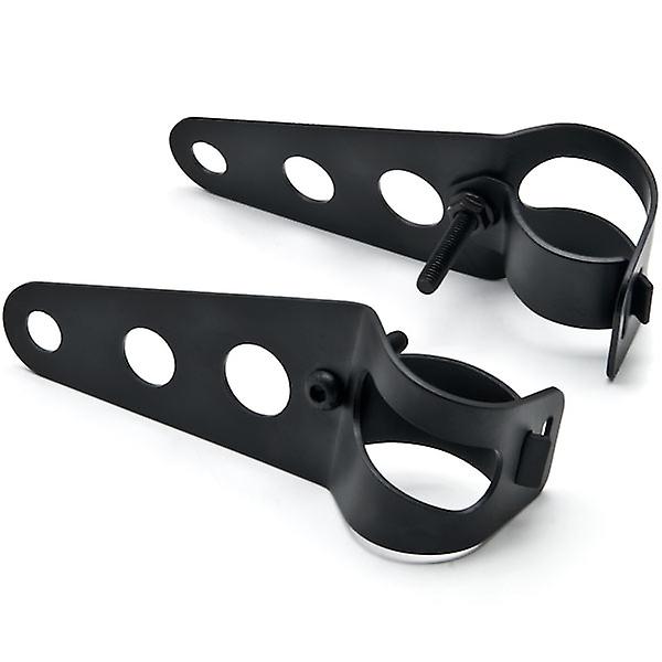 Black Headlight Mounting Bracket Fork Ears 31-37mm Compatible with Victory Hammer 8-Ball