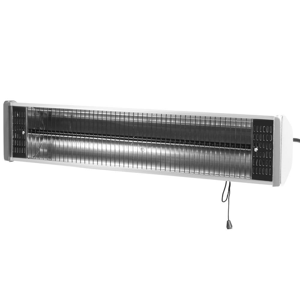 Barton 1500-Watt Outdoor Indoor Electric Infrared Wall Mount Patio Heater with Remote Control 96965