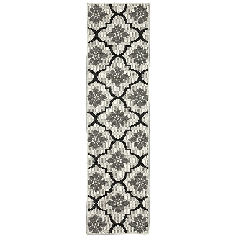 StyleHaven Trevor Distressed Lines Indoor Outdoor Rug