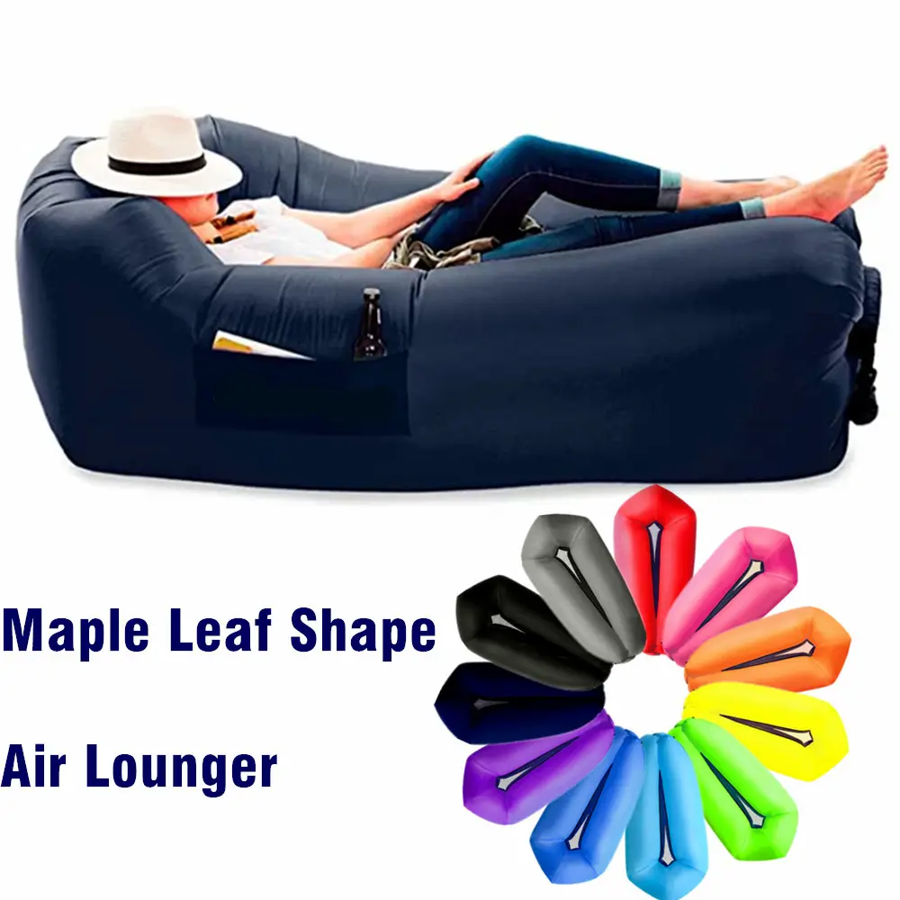 Wholesale Outdoor Inflatable Lounger Portable Lightweight Beach Air Sofa Chair Camping Inflatable Sleeping Bag