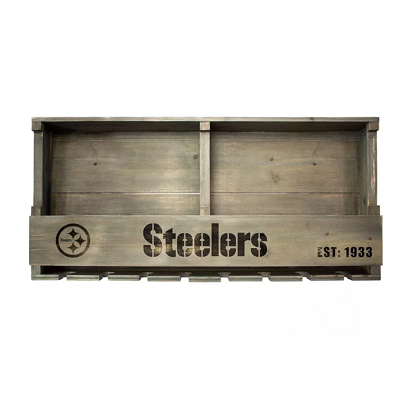 Pittsburgh Steelers Wine Bar Wall Shelf