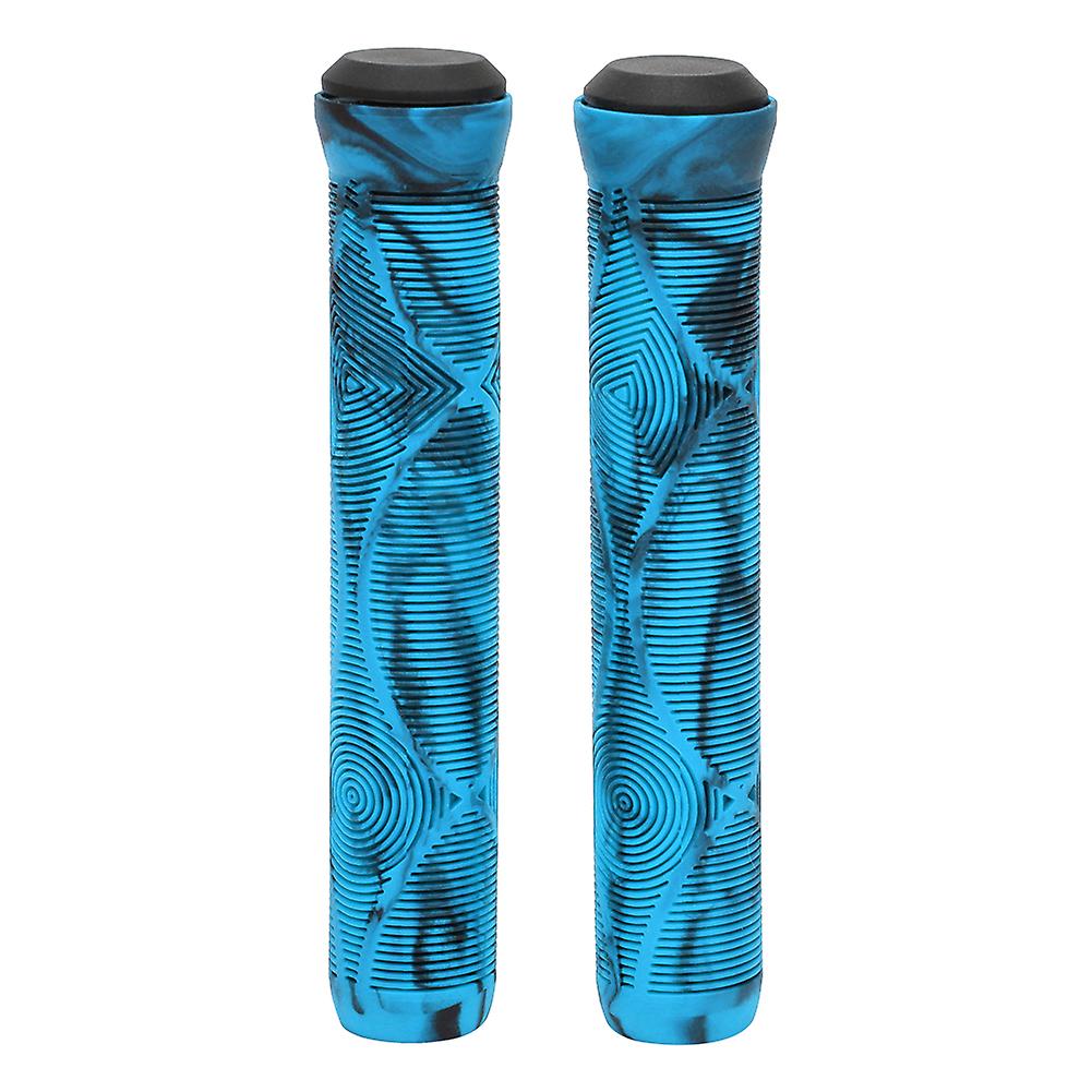 Bicycle Handlebar Grip Rubber Lightweight Non Slip Bicycle Grips For Mountain Bike(blue )