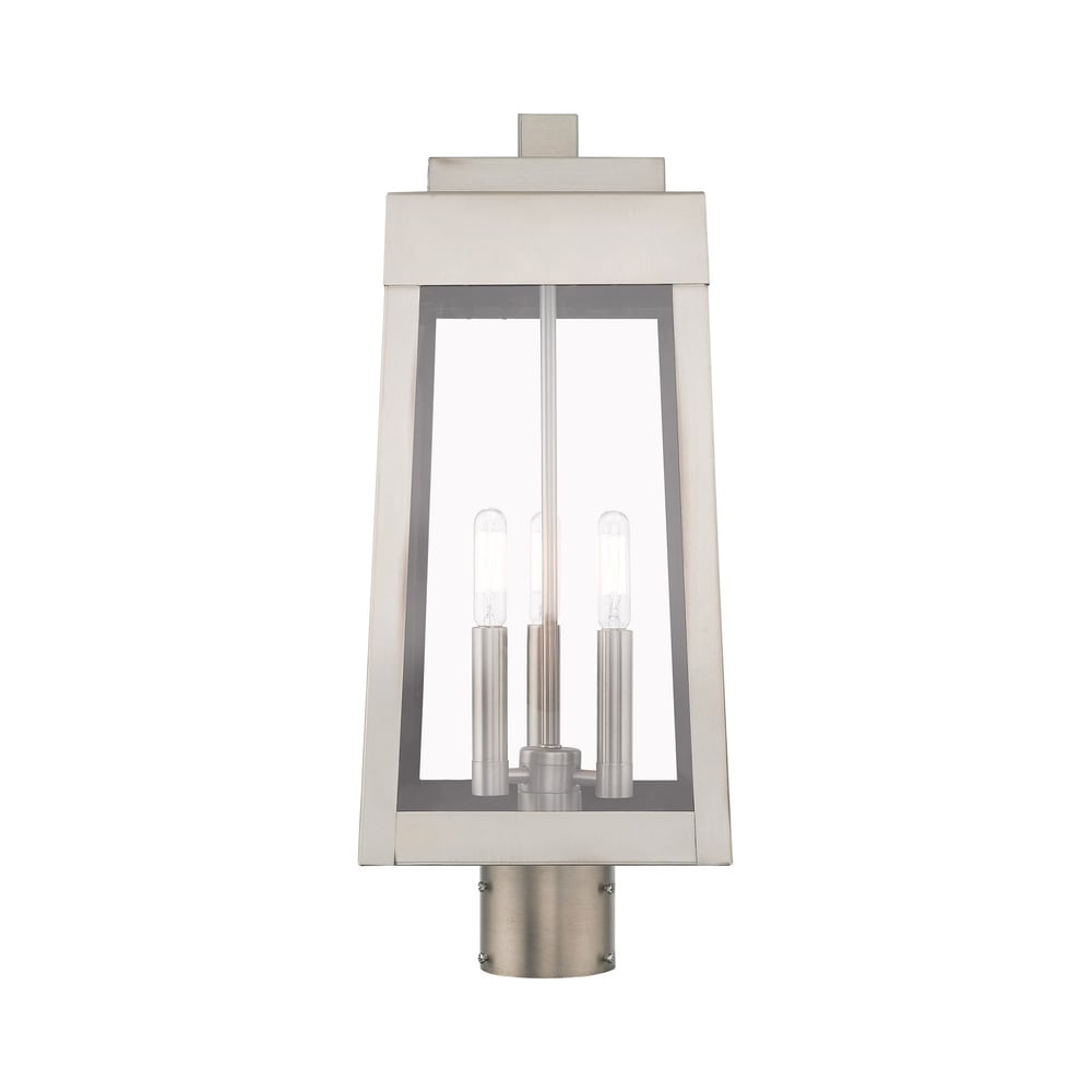 Livex Lighting Oslo 3 Light Outdoor Post Top Lantern   8.25\