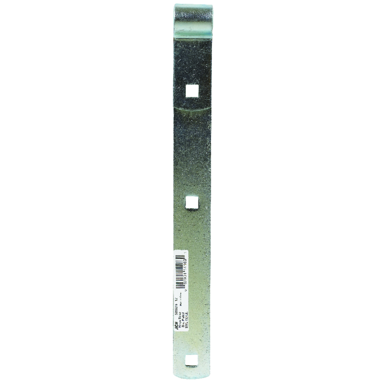 Ace 12 in. L Zinc-Plated Steel Hinge Strap 1 pk