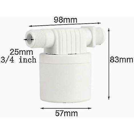 Floating Ball Valve Integrated Float Valve Water Level Control Valve For Solar Water Tank 1 Pcs (cct 3/4 Inch)