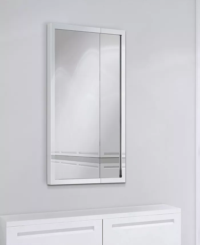 Empire Art Direct Contempo Polished Stainless Steel Rectangular Wall Mirror  20 x 30