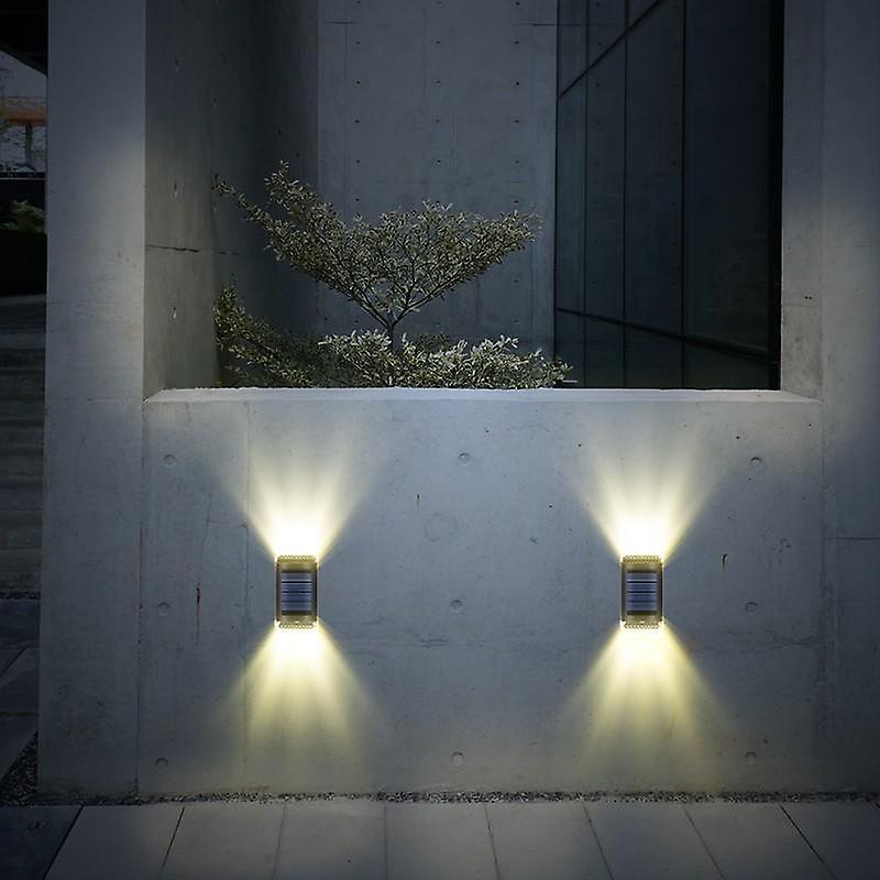 1pcs Solar Wall Lamp Garden Light Illuminated Led Sensing Night Light Outdoor Decoration Lighting