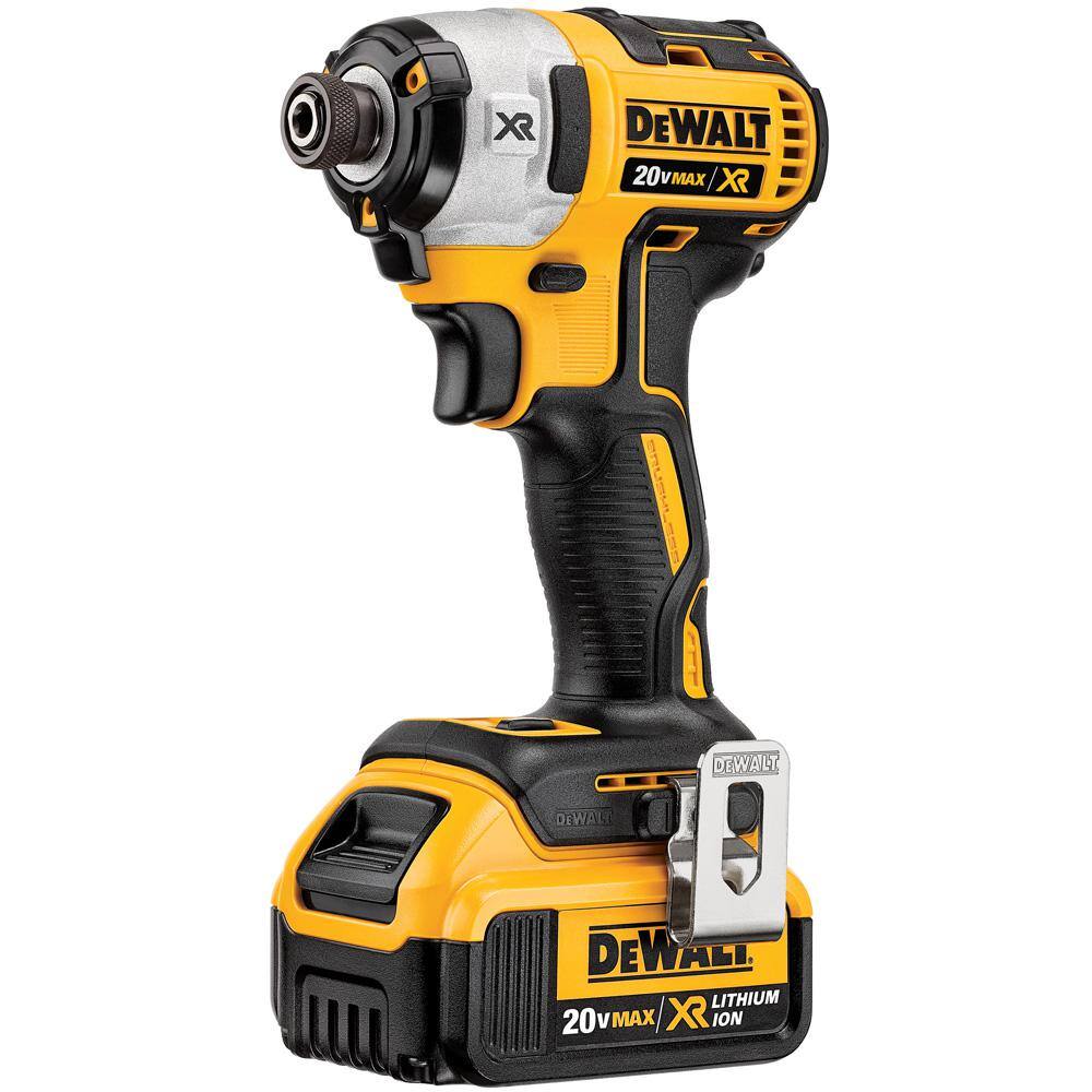 DW 20V MAX XR Cordless Brushless 3-Speed 14 in. Impact Driver with 20V MAX XR Premium 4.0Ah Battery DCF887Bw4b