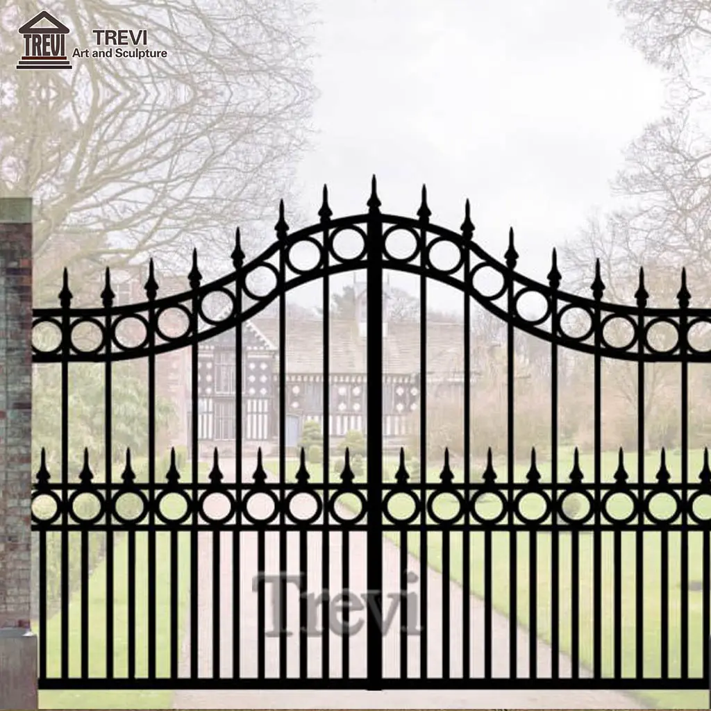 Outdoor Garden Decoration Big Size New Design Large Wrought Iron Gates