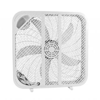 Hampton Bay 20 in. 3-Speed Indoor Box Fan in White FB50-16H