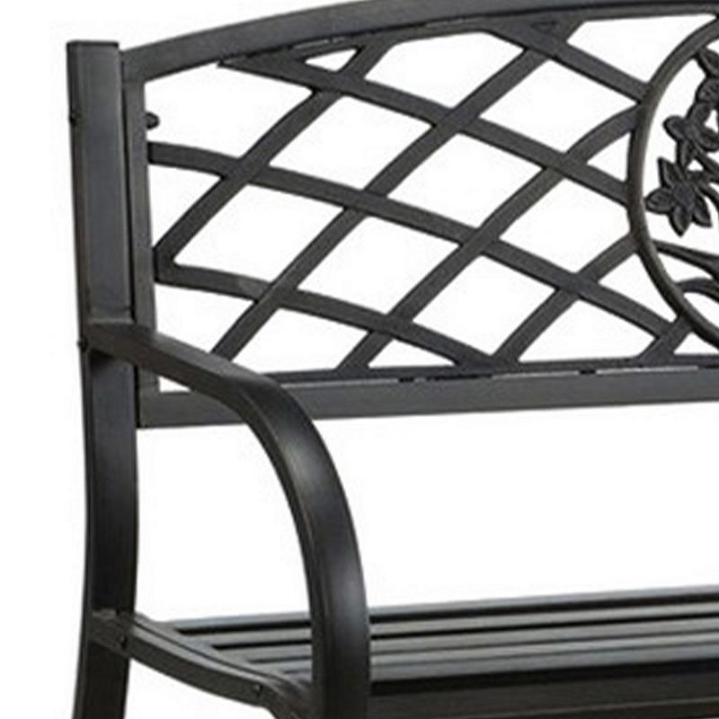 Minot Slated Seat Patio Bench