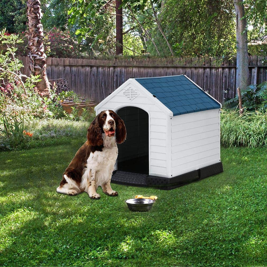 Bestpet Dog House Pet Kennel With Air Vents， Indoor and Outdoor