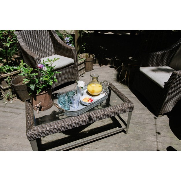 Galvanized Iron Serving Tray Storied Home