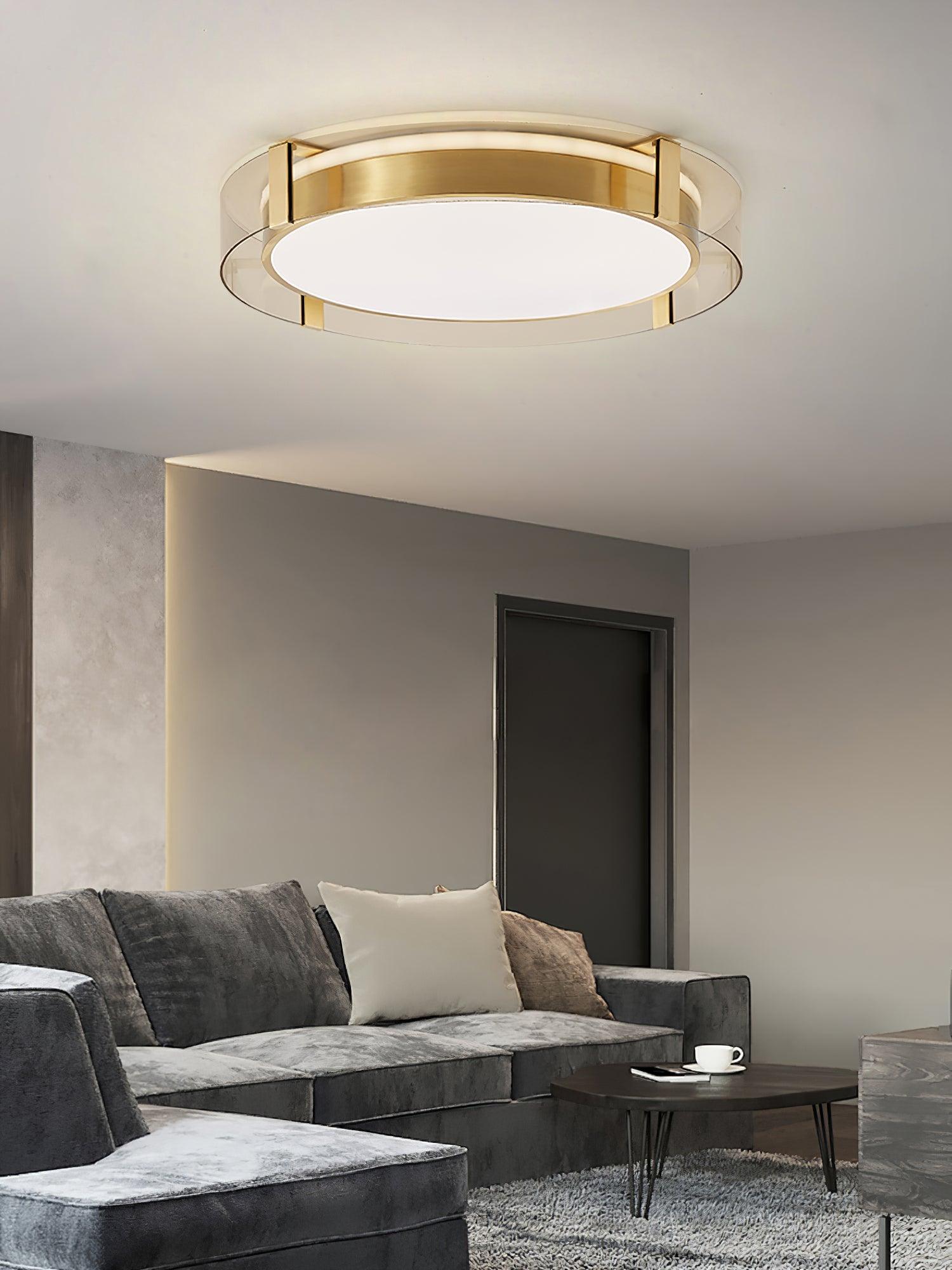 Round Low Profile Ceiling Light